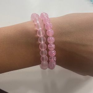Pink bracelets